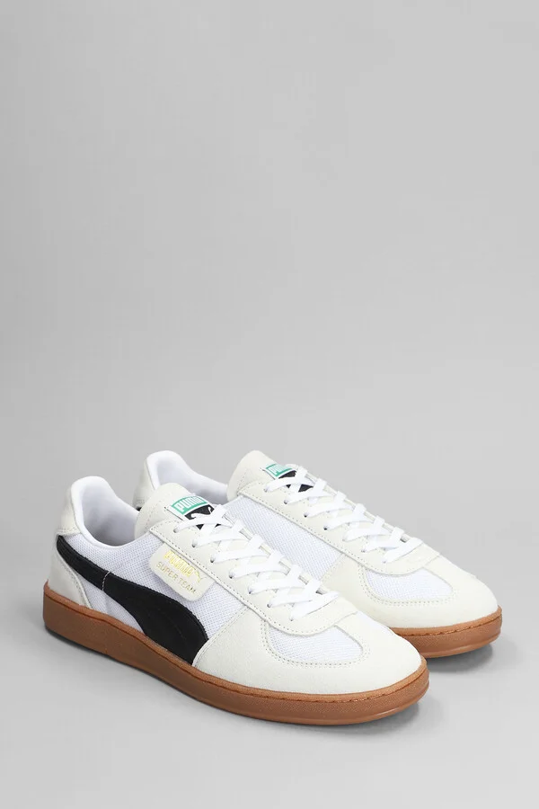 Super Team Og Sneakers In White Suede And Fabric - Image 2