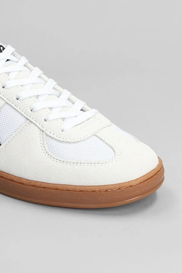 Super Team Og Sneakers In White Suede And Fabric - Image 5