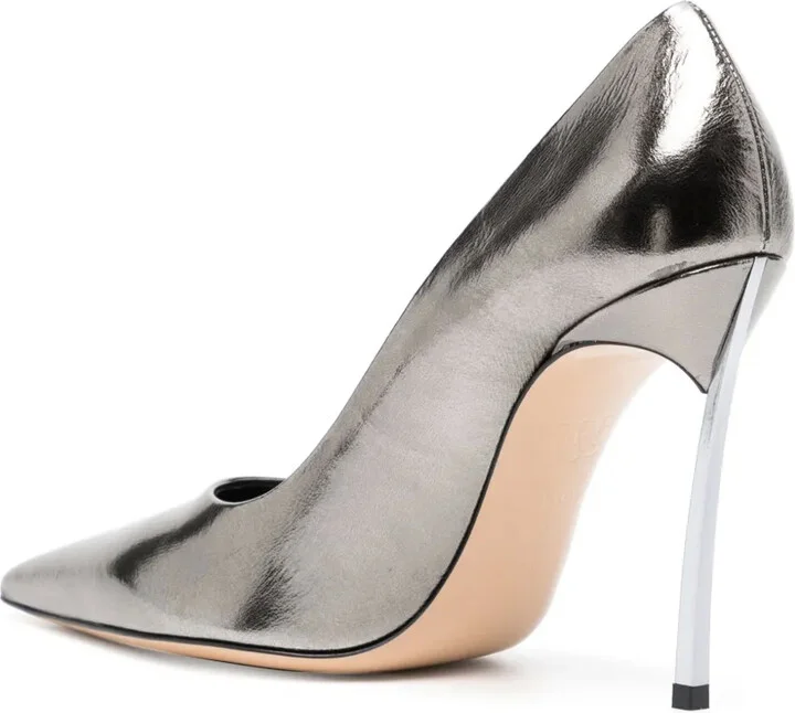 Superblade 100mm metallic-finish pumps - Image 3