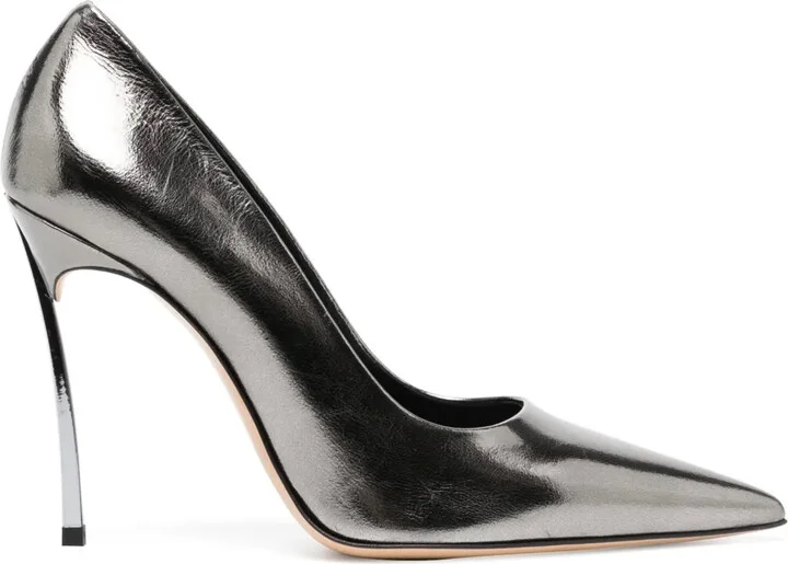 Superblade 100mm metallic-finish pumps