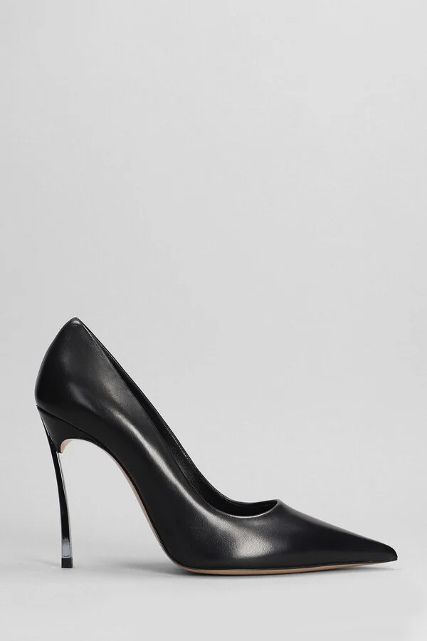 Superblade Pumps In Black Leather