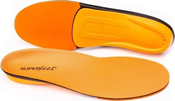 Superfeet All-Purpose High Impact Support Insoles (Orange) - Trim-To-Fit Orthotic Arch Support Shoe Inserts - Men 7.5-9 / Women 8.5-10