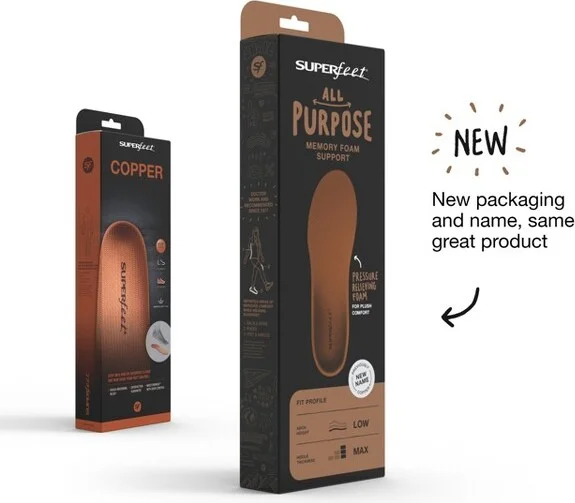 Superfeet All-Purpose Memory Foam Support Insoles (Copper) - Trim-To-Fit Cushioned Arch Support Shoe Insert - 11.5-13 Men / 12.5-14 Women - Image 2