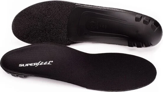 Superfeet - All-Purpose Support Low Arch Insoles (Black) - Trim-To-Fit Orthotic Inserts - Professional Grade - 9.5-11 Men / 10.5-12 Women