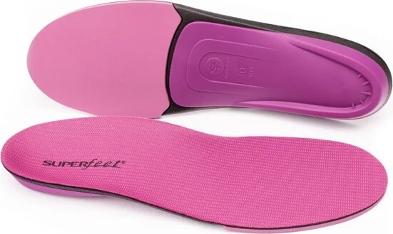 Superfeet - All-Purpose Women's High Impact Support Insoles (Berry) - Trim-To-Fit Orthotic Arch Support Inserts - Professional Grade - Women 6.5-8