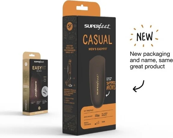 Superfeet Casual Men's Easyfit Insoles - Comfort Shoe Inserts for Men - Anti-Fatigue Orthotic Insoles for Dress Shoes - Size 7.5-9 Men - Image 2