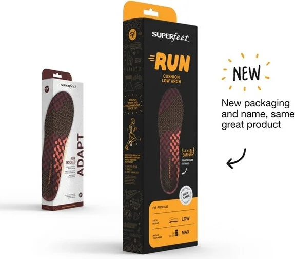 Superfeet Run Cushion Low Arch Insoles - Low Arch Support - Trim-To-Fit Inserts for Running Shoes - Professional Grade - 5.5-7 Men / 6.5-8 Women - Image 2
