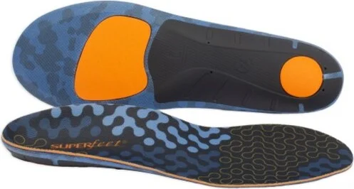 Superfeet Run Cushion Medium Arch Insole - Trim-To-Fit Inserts for Running Shoes - Professional Grade - 5.5-7 Men / 6.5-8 Women