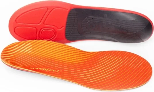 Superfeet Run Pain Relief Insoles - Trim-To-Fit Foam & Carbon Fiber Inserts - High Arch Support for Plantar Fasciitis - 9.5-11 Men / 10.5-12 Women