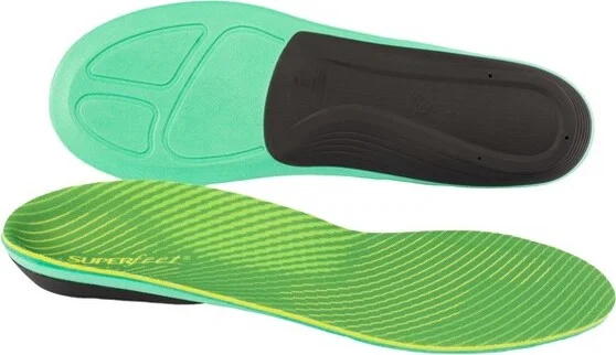 Superfeet Run Support High Arch (V2) Insoles - Trim-to-Fit Carbon Fiber Orthotic Shoe Inserts for Running Shoes - 11.5-13 Men / 12.5-14 Women