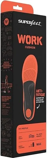 Superfeet Work Cushion Insoles Foot Care Dark Blue : Mens 5.5-7 / Womens 6.5-8, Synthetic - Image 2