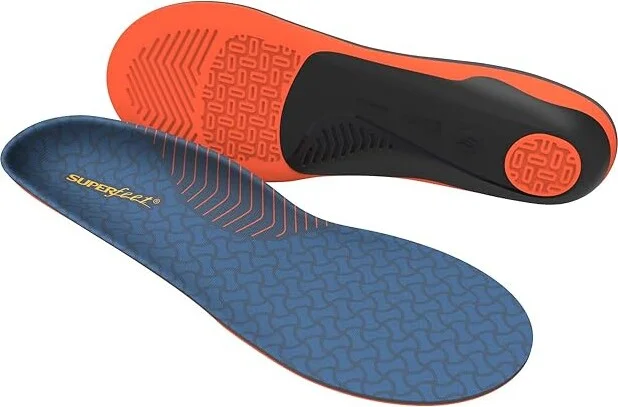 Superfeet Work Cushion Insoles Foot Care Dark Blue : Mens 5.5-7 / Womens 6.5-8, Synthetic