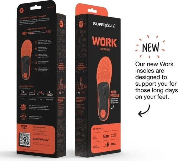 Superfeet Work Cushion - Trim-To-Fit Orthotic Shoe Inserts - Professional Grade - Men 11.5-13 / Women 12.5-14 - Image 2