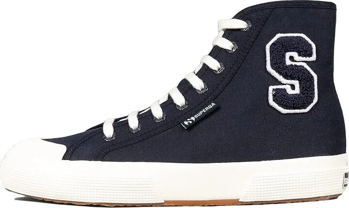 Superga 2295 Cotton Terry Patch Women's Shoes Navy/White Avorio/Full Avorio : EU 35 (US Women's 5) Medium, Textile - Image 5