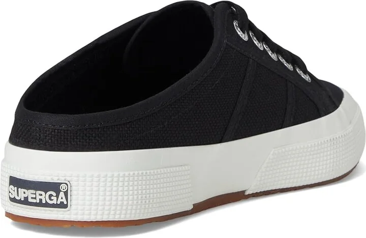 Superga 2402 Mule Shoes Black/F White : EU 36 (US Men's 4.5 - Women's 6) Medium, Canvas - Image 4