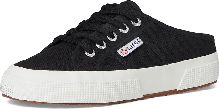 Superga 2402 Mule Shoes Black/F White : EU 36 (US Men's 4.5 - Women's 6) Medium, Canvas - Image 5