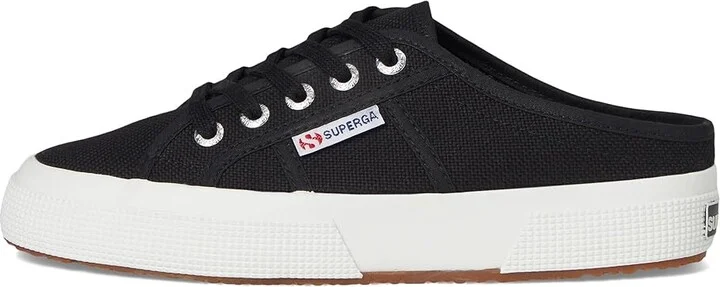 Superga 2402 Mule Shoes Black/F White : EU 36 (US Men's 4.5 - Women's 6) Medium, Canvas - Image 6
