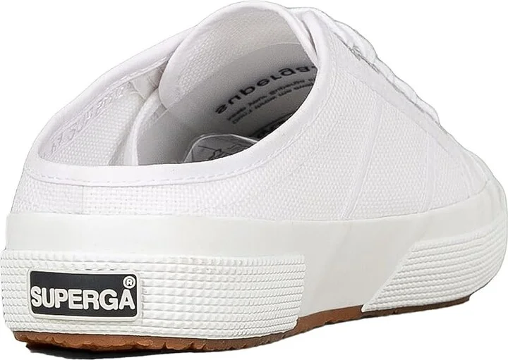 Superga 2402 Mule Women's Lace up casual Shoes White : EU 37 (US Women's 6.5) Medium, Textile - Image 3