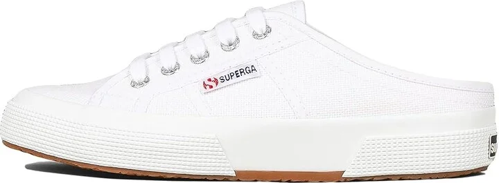 Superga 2402 Mule Women's Lace up casual Shoes White : EU 37 (US Women's 6.5) Medium, Textile - Image 4