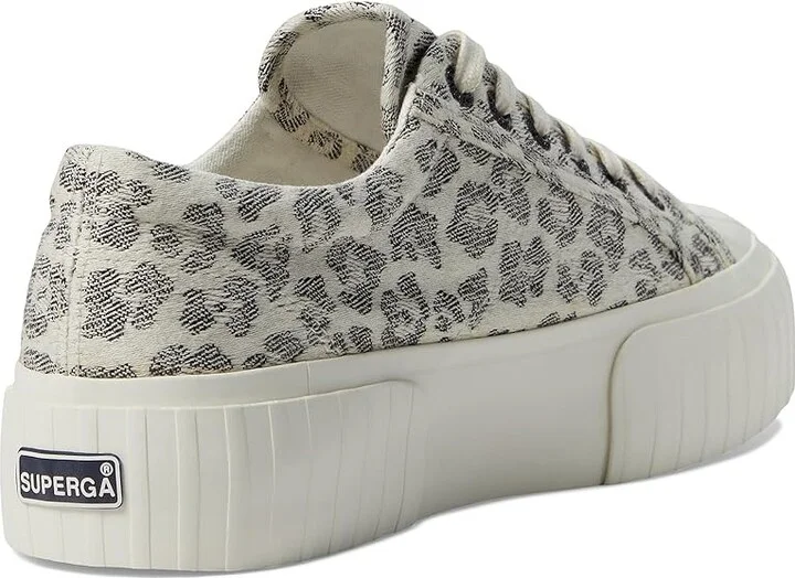 Superga 2631 stripe platform jacquard animalier Women's Shoes : EU 36 (US Women's 6) Medium, Rubber/Textile - Image 4