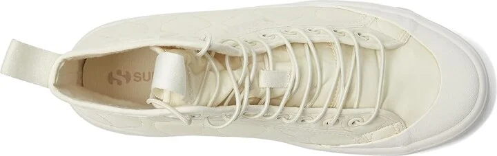 Superga 2644 alpina quilted nylon Women's Shoes White : EU 36 (US Women's 6) Medium, Rubber - Image 2