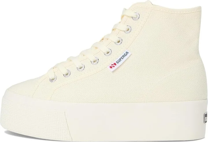 Superga 2708 Hi Top Shoes Beige Natural/Favorio : EU 39.5 (US Men's 7 - Women's 8.5) Medium - Image 6
