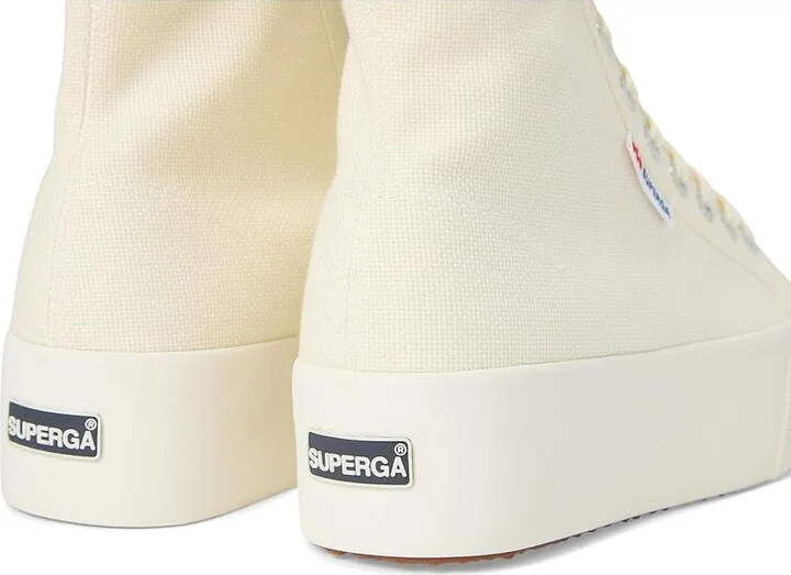 Superga 2708 Hi Top Shoes Beige Natural/Favorio : EU 39.5 (US Men's 7 - Women's 8.5) Medium - Image 7