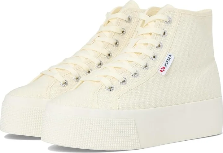 Superga 2708 Hi Top Shoes Beige Natural/Favorio : EU 39.5 (US Men's 7 - Women's 8.5) Medium