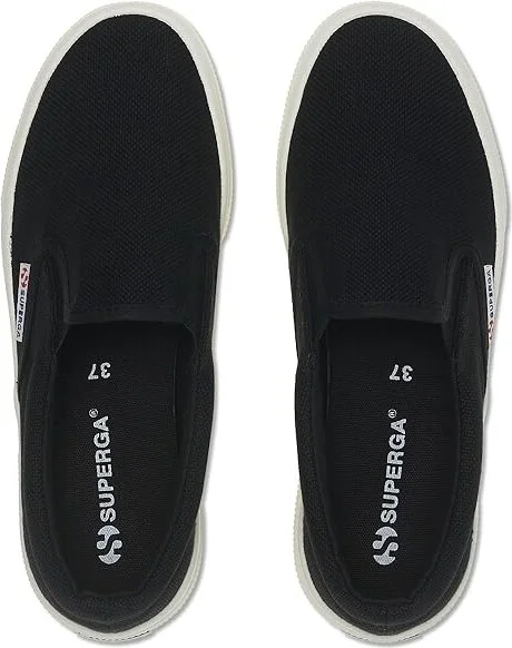 Superga 2740 Platform Slip On Women's Shoes Black : EU 39 (US Women's 8) Medium, Canvas/Rubber - Image 2
