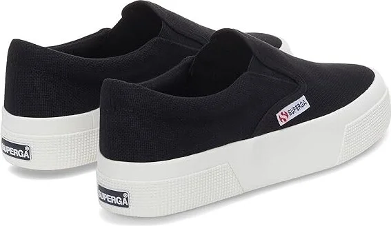 Superga 2740 Platform Slip On Women's Shoes Black : EU 39 (US Women's 8) Medium, Canvas/Rubber - Image 4