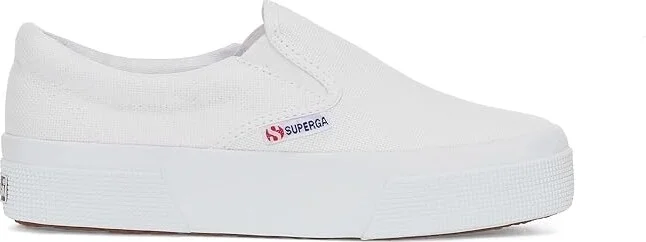 Superga 2740 Platform Slip On Women's Shoes White : EU 38 (US Women's 7.5) Medium, Canvas/Rubber - Image 5