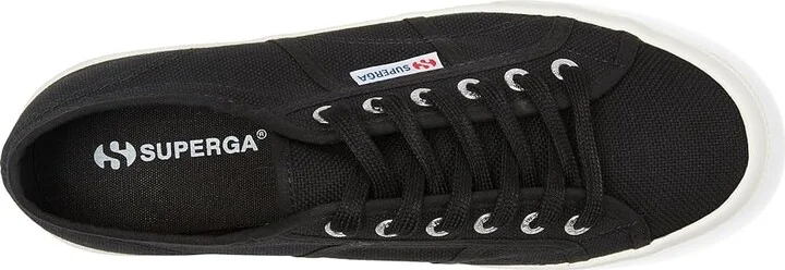 Superga 2740 Platform Women's Shoes Black/Full Avorio : EU 35 (US Women's 5) Medium, Canvas - Image 2