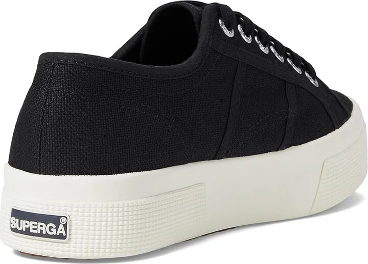 Superga 2740 Platform Women's Shoes Black/Full Avorio : EU 35 (US Women's 5) Medium, Canvas - Image 4