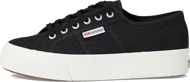 Superga 2740 Platform Women's Shoes Black/Full Avorio : EU 35 (US Women's 5) Medium, Canvas - Image 6