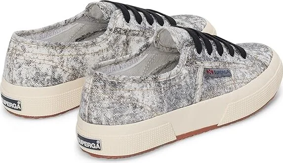 Superga 2750 cotton denim destroyed Women's Shoes White Black Beige Gardenia : EU 35 (US Women's 5) Medium, Canvas - Image 4