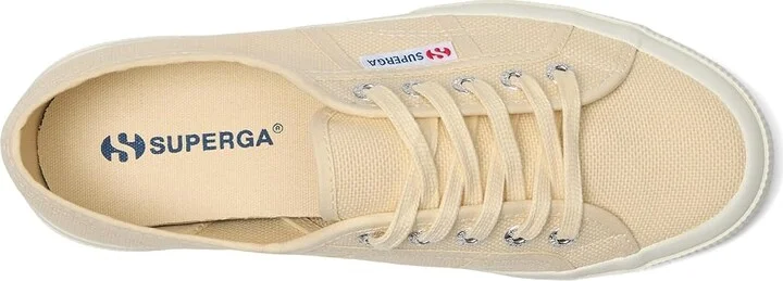 Superga 2750 Cotu Classic Lace up casual Shoes Beige Light Eggshell/F Avorio : EU 39 (US Men's 6.5 - Women's 8) Medium, Canvas - Image 2