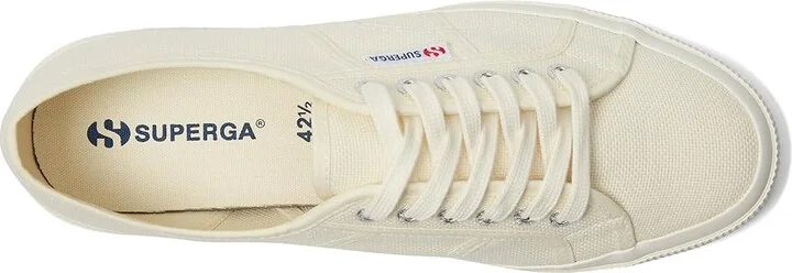 Superga 2750 Cotu Classic Lace up casual Shoes Beige Natural/Favorio : EU 36 (US Men's 4.5 - Women's 6) Medium, Canvas - Image 2