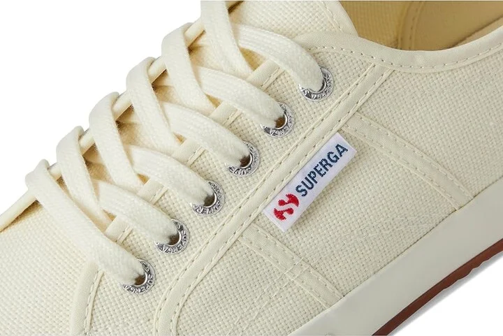 Superga 2750 Cotu Classic Lace up casual Shoes Beige Natural/Favorio : EU 36 (US Men's 4.5 - Women's 6) Medium, Canvas - Image 7