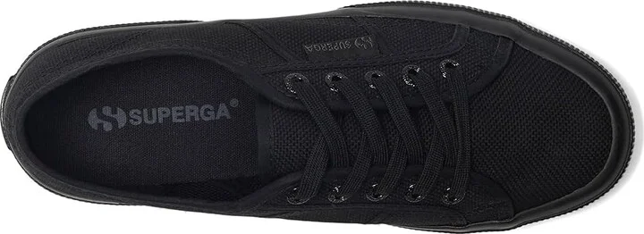 Superga 2750 Cotu Classic Lace up casual Shoes Total Black : EU 38 (US Men's 6 - Women's 7.5) Medium, Canvas - Image 2