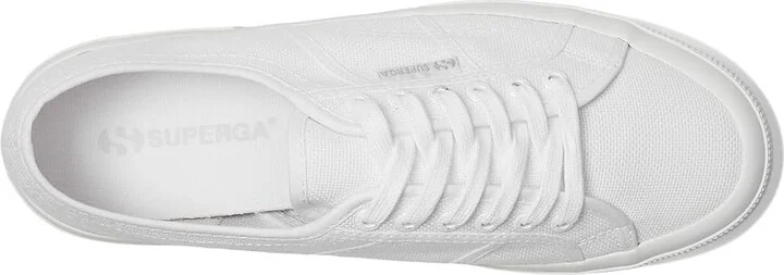 Superga 2750 Cotu Classic Lace up casual Shoes Total White : EU 37.5 (US Men's 5.5 - Women's 7) Medium, Canvas - Image 2
