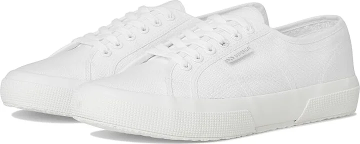 Superga 2750 Cotu Classic Lace up casual Shoes Total White : EU 37.5 (US Men's 5.5 - Women's 7) Medium, Canvas