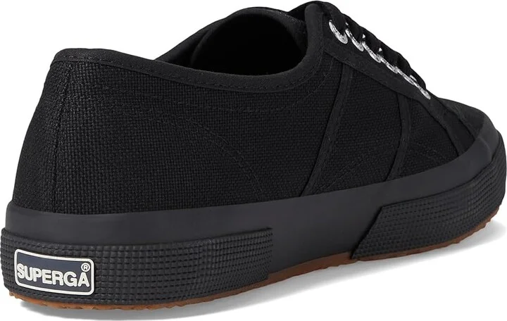 Superga 2750 COTU Classic Sneaker Lace up casual Shoes Full Black : EU 35 (US Men's 3.5 - Women's 5) Medium, Canvas/Textile - Image 4