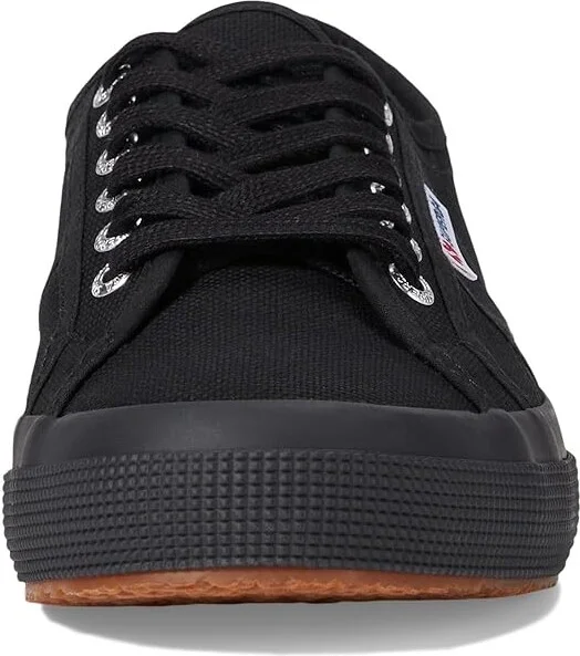 Superga 2750 COTU Classic Sneaker Lace up casual Shoes Full Black : EU 35 (US Men's 3.5 - Women's 5) Medium, Canvas/Textile - Image 5