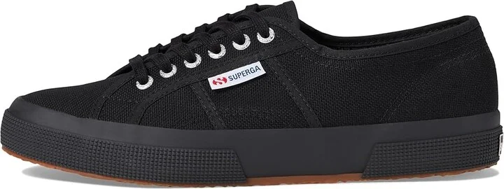 Superga 2750 COTU Classic Sneaker Lace up casual Shoes Full Black : EU 35 (US Men's 3.5 - Women's 5) Medium, Canvas/Textile - Image 6