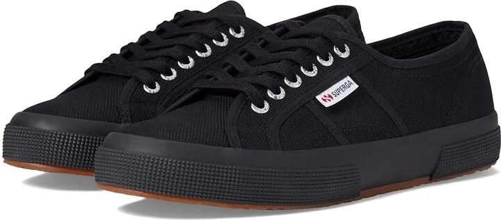 Superga 2750 COTU Classic Sneaker Lace up casual Shoes Full Black : EU 35 (US Men's 3.5 - Women's 5) Medium, Canvas/Textile