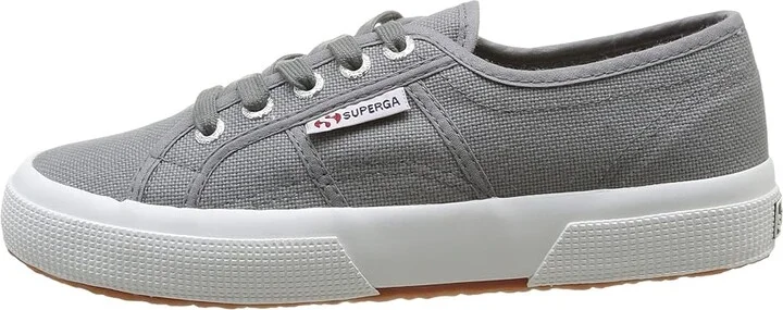 Superga 2750 COTU Classic Sneaker Lace up casual Shoes Gray Dark Sage : EU 35 (US Men's 3.5 - Women's 5) Medium, Canvas/Textile - Image 6