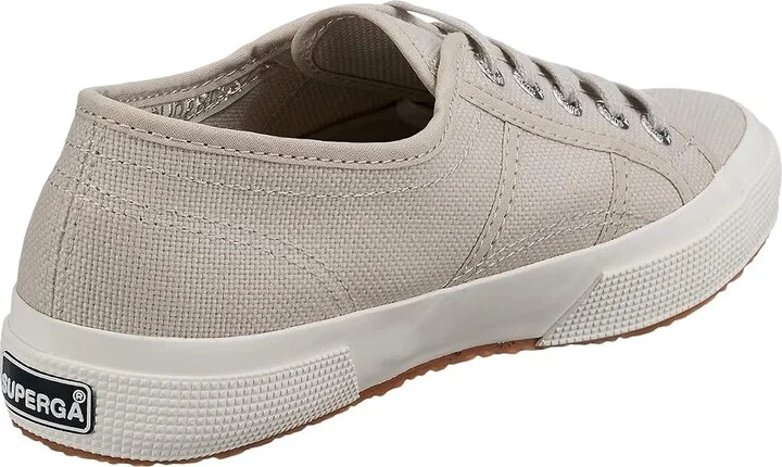 Superga 2750 COTU Classic Sneaker Lace up casual Shoes Grey Sand/Full Avorio : EU 35 (US Men's 3.5 - Women's 5) Medium, Canvas/Textile - Image 4