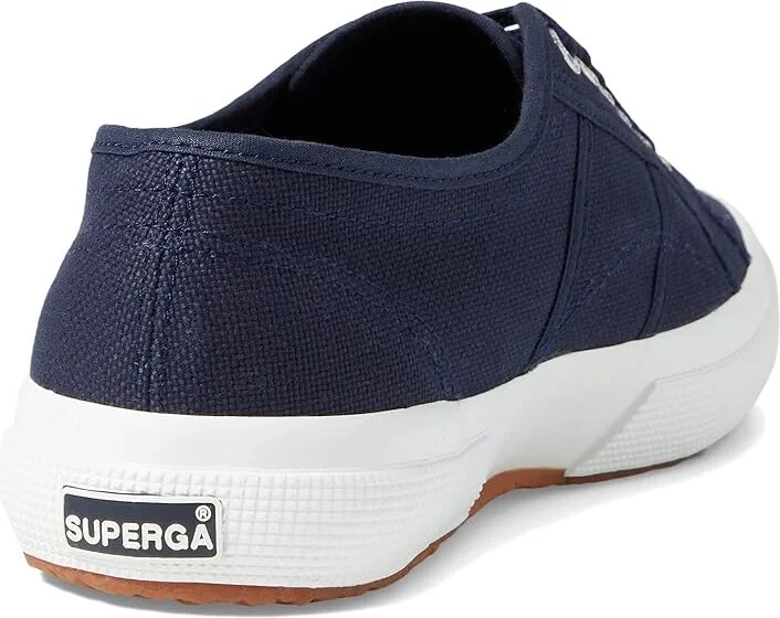 Superga 2750 COTU Classic Sneaker Lace up casual Shoes Navy/Full White 2 : EU 35 (US Men's 3.5 - Women's 5) Medium, Canvas/Textile - Image 4