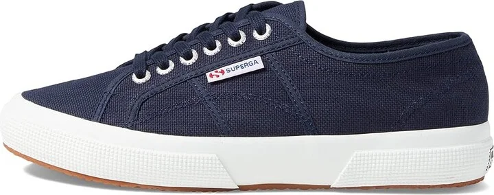 Superga 2750 COTU Classic Sneaker Lace up casual Shoes Navy/Full White 2 : EU 35 (US Men's 3.5 - Women's 5) Medium, Canvas/Textile - Image 6