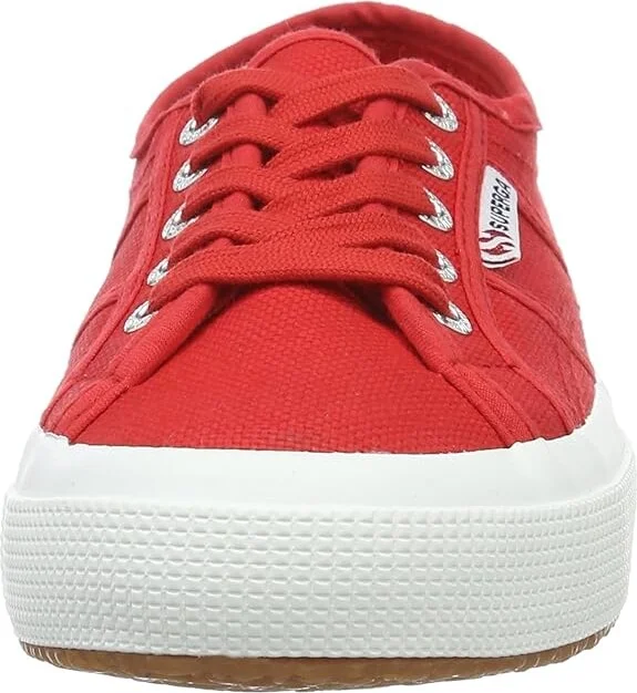 Superga 2750 COTU Classic Sneaker Lace up casual Shoes Red/White : EU 35.5 (US Men's 4 - Women's 5.5) Medium, Canvas/Textile - Image 5
